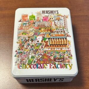 HERSHEY'S The Great American Chocolate Factory Decorative Tin - White